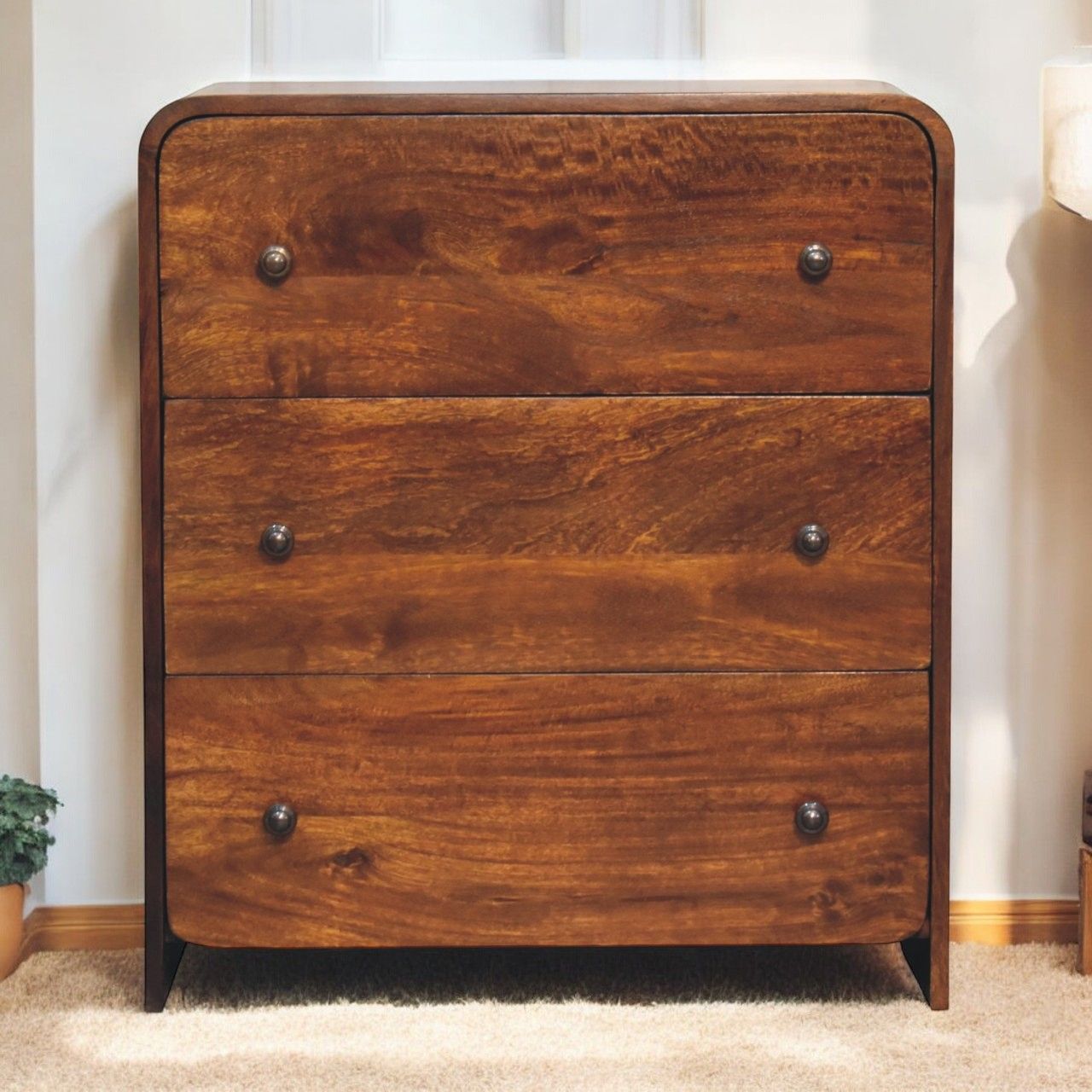 Aspen - Slim Chest - Dark Brown
