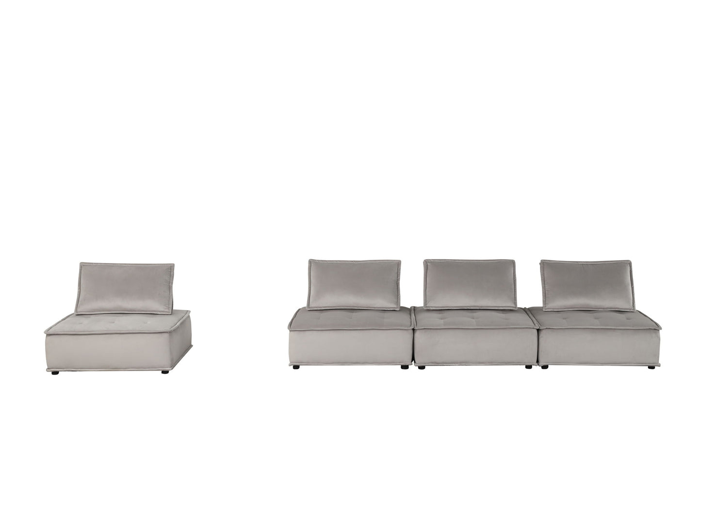 Anna - Stylish Sectional Sofa Ottoman