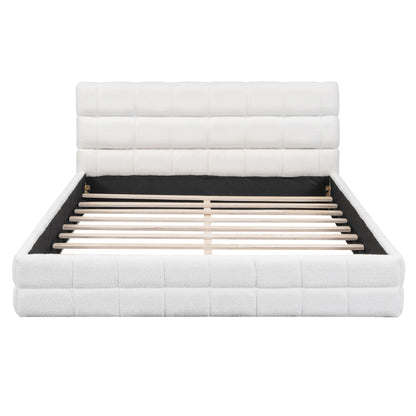 Upholstered Platform Bed With Headboard