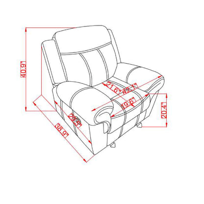 Jimny - Domino Power Recliner - Coffee