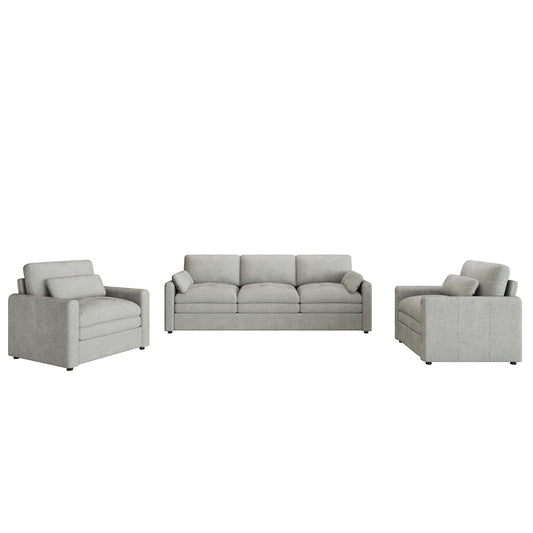 Cloud Sofa Set Couch For Living Room - Light Gray