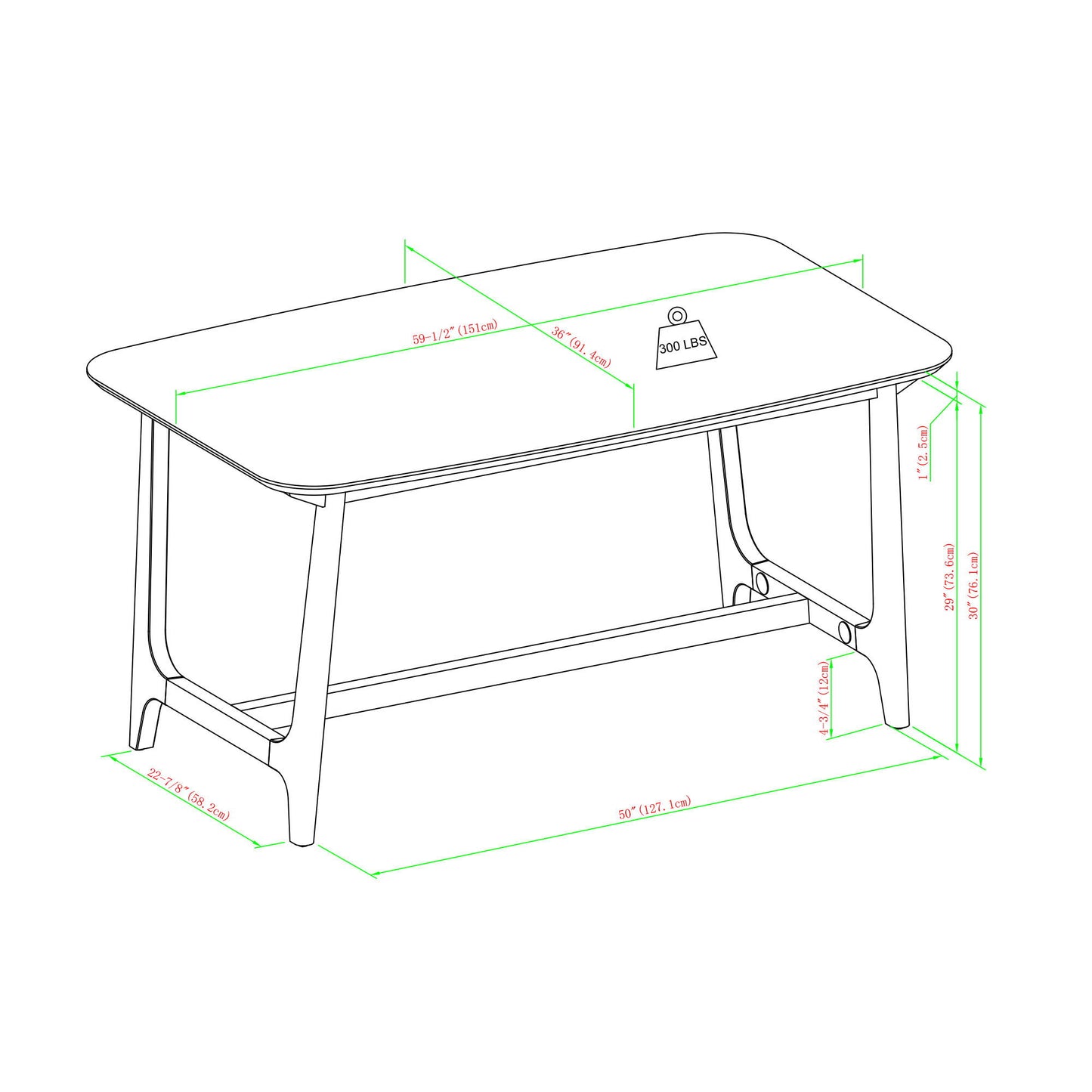 Lunara - Dining Table With Trestle Base - Black Ash