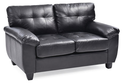 Stylish Loveseat With Padded Arms
