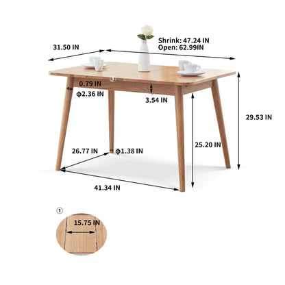 Round Corner Diagonal Leg Telescopic Table For 6 - 8 People To Meet Dining Table