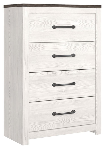 Gerridan - Four Drawer Chest - White / Gray
