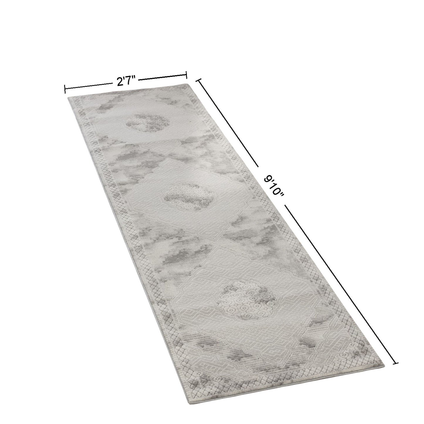 Geometrix - Medallion Rug With Geometric 3D Effect