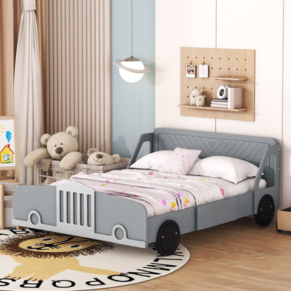 Car Shaped Platform Bed With Wheels