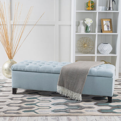 Glouster - Contemporary Storage Ottoman With Button Tufted Design