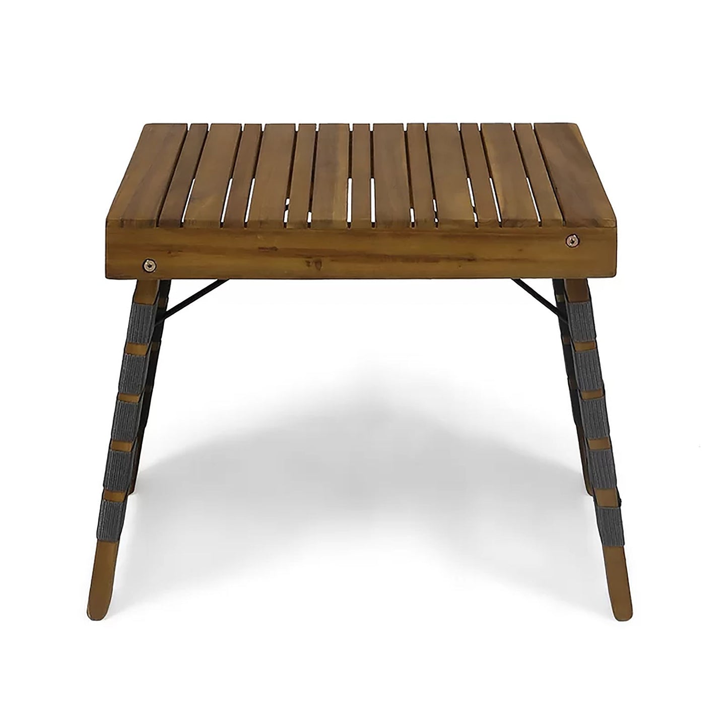 Kayla - Outdoor Foldable 2 Seater Chat Set - Brown / Gray