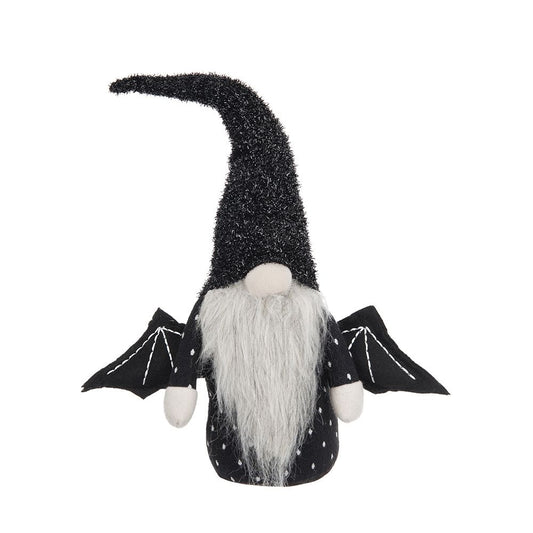 Gnome With Wings Decor, For Halloween Decor - Black White