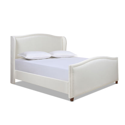 Carmen - Upholstered Wingback Panel Bed Frame