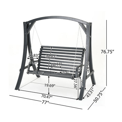 San Juan - Outdoor Swinging Loveseat With Support