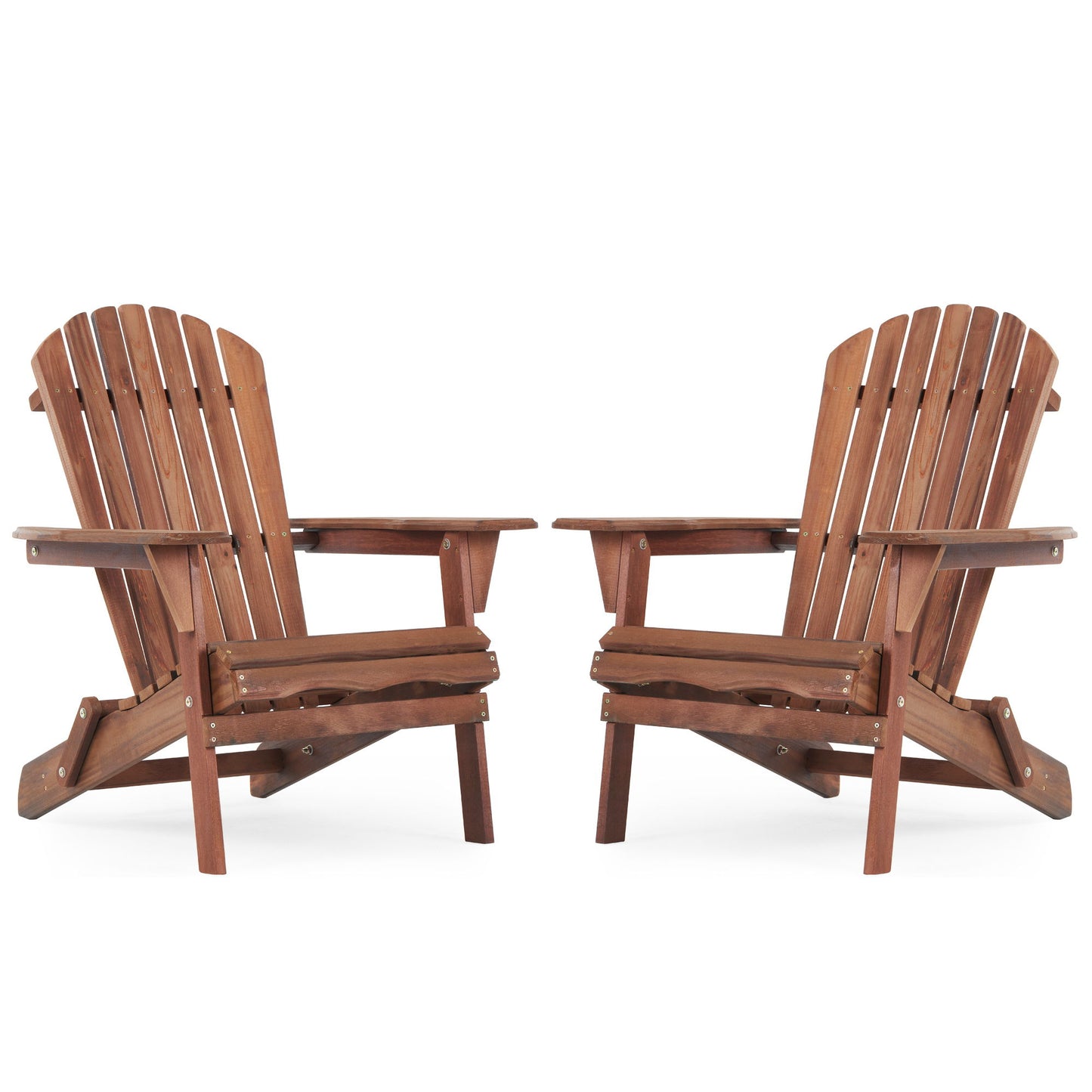 Lounge Patio Chair For Garden Outdoor Wooden Folding Adirondack Chair (Set of 2) Solid Cedar Wood Lounge Patio Chair For Garden