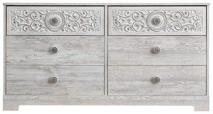 Paxberry - Six Drawer Dresser - Weatherworn - Whitewash