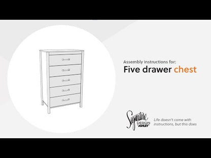 Battelle - Five Drawer Chest - Tan